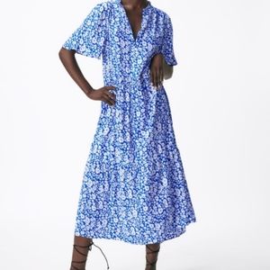 Zara Floral Print Oversized Dress